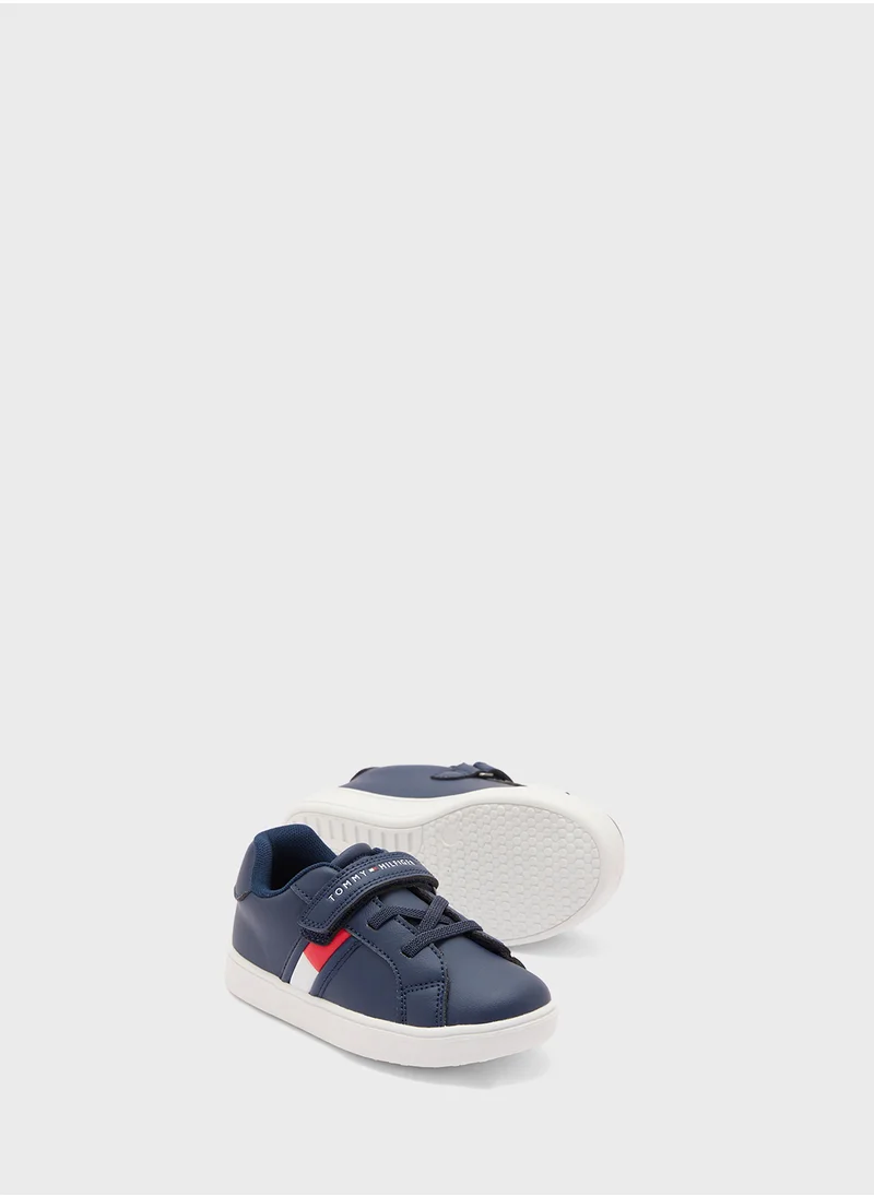 تومي هيلفيغر Kids Flag Velcro Sneakers