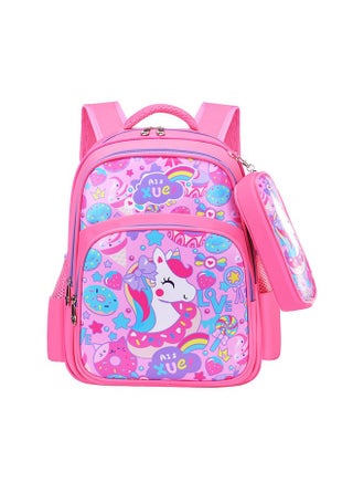 SYGA Kids School Bag Cute Cartoon Design Large Backpack With Pencil Case Suitable for Primary School Student (Unicorn) - pzsku/Z80DE0BC71DCEC11A8024Z/45/1743077294/7ed4b80b-e367-44c8-94e0-6fb83d680ebd