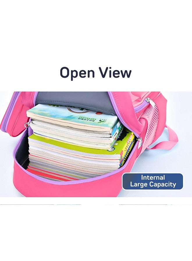 SYGA Kids School Bag Cute Cartoon Design Large Backpack With Pencil Case Suitable for Primary School Student (Unicorn)