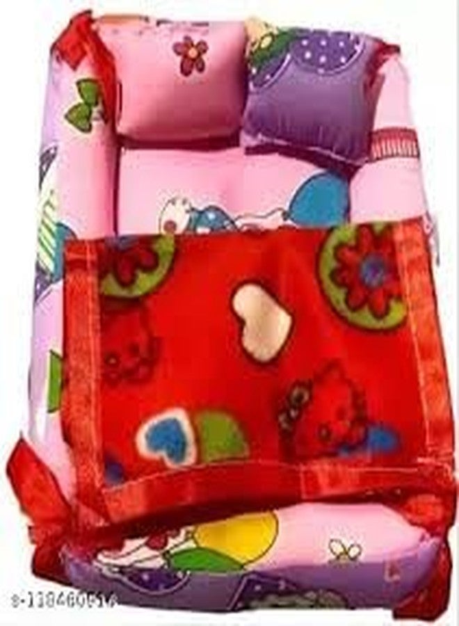 SEER laddu Gopal ji Bisster Set Square Krishna Ji Bed Set Summer Friendly Comfortable Cotton Ladoo Gopal Ji Bedding Random Color and Design - Image 5