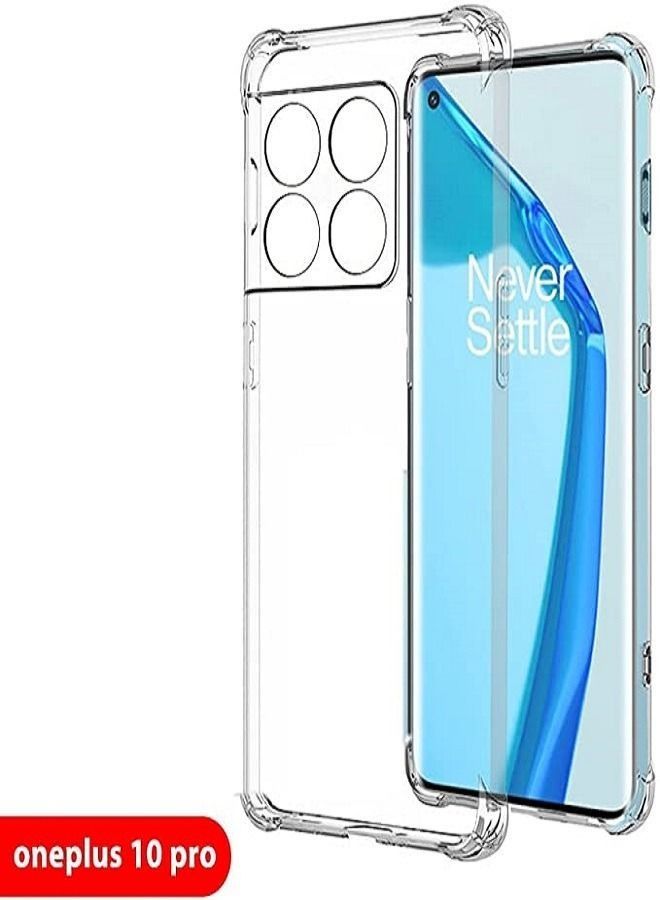 OnePlus 10 Pro Clear Shockproof Case Slim Transparent TPU Cover with Bumper Airbag Corners 6.7 inch - Image 2