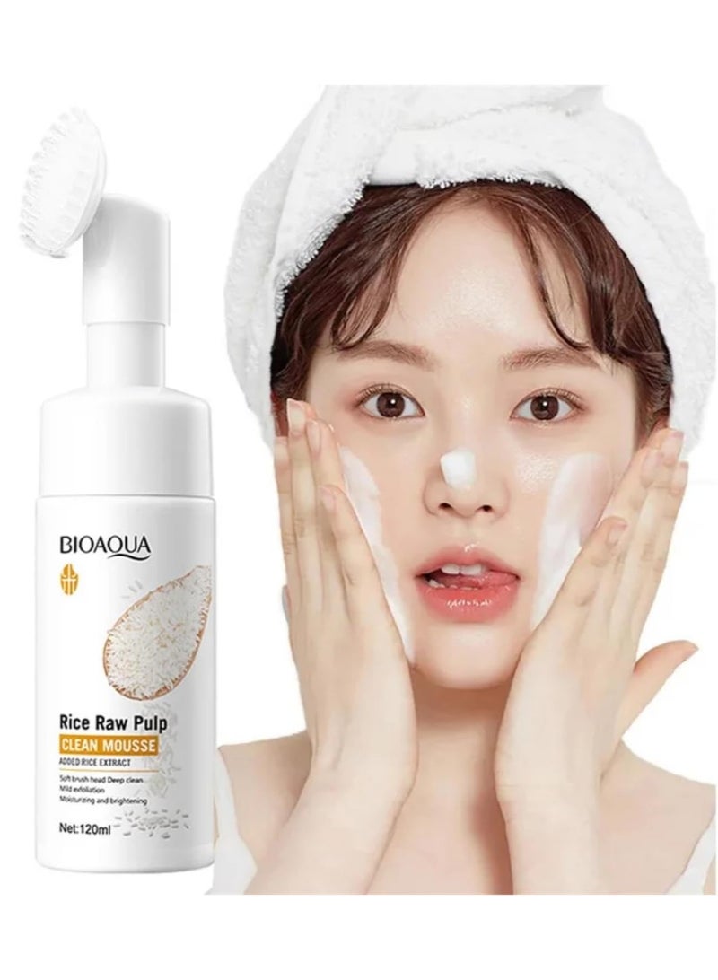 BIOAQUA منظف وجه بيوأكوا رغوي مرطب مقشر موضح وقت الاستخدام نهار/ليل نوع البشرة عادية - Image 1