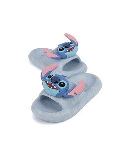 UrbanHaul UrbanHaul Girls Disney Stich Print Slip on Sliders For Kids Suitable for Daily Use :- Blue  - Image 2