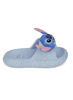 UrbanHaul UrbanHaul Girls Disney Stich Print Slip on Sliders For Kids Suitable for Daily Use :- Blue  - Image 4
