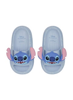 UrbanHaul UrbanHaul Girls Disney Stich Print Slip on Sliders For Kids Suitable for Daily Use :- Blue  - Image 3