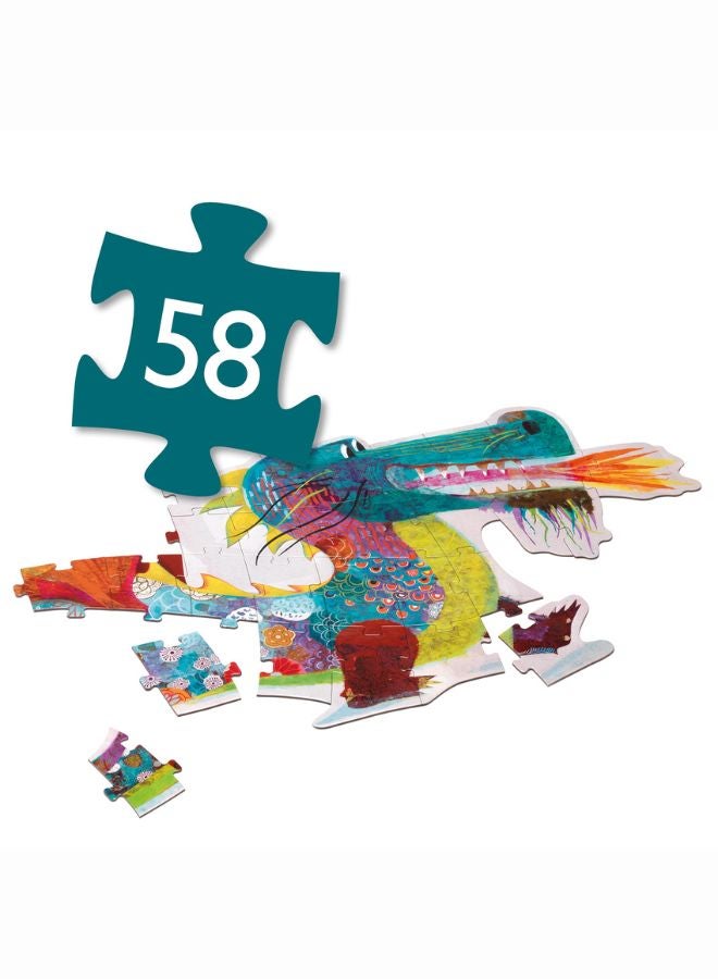 دجيكو ليون التنين أحجية - 58 قطعة  - Image 4