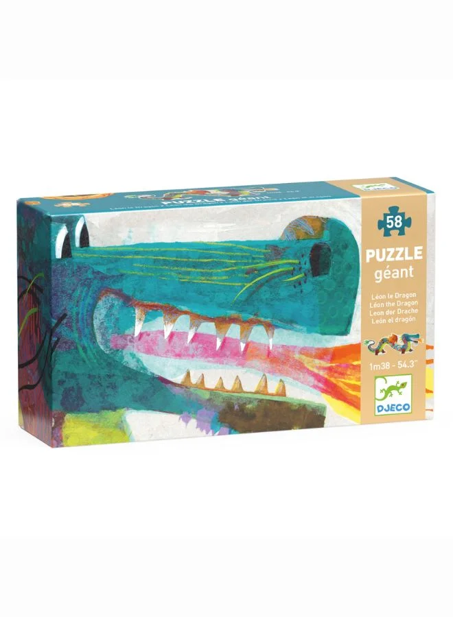 DJECO Leon The Dragon Puzzle - 58Pcs
