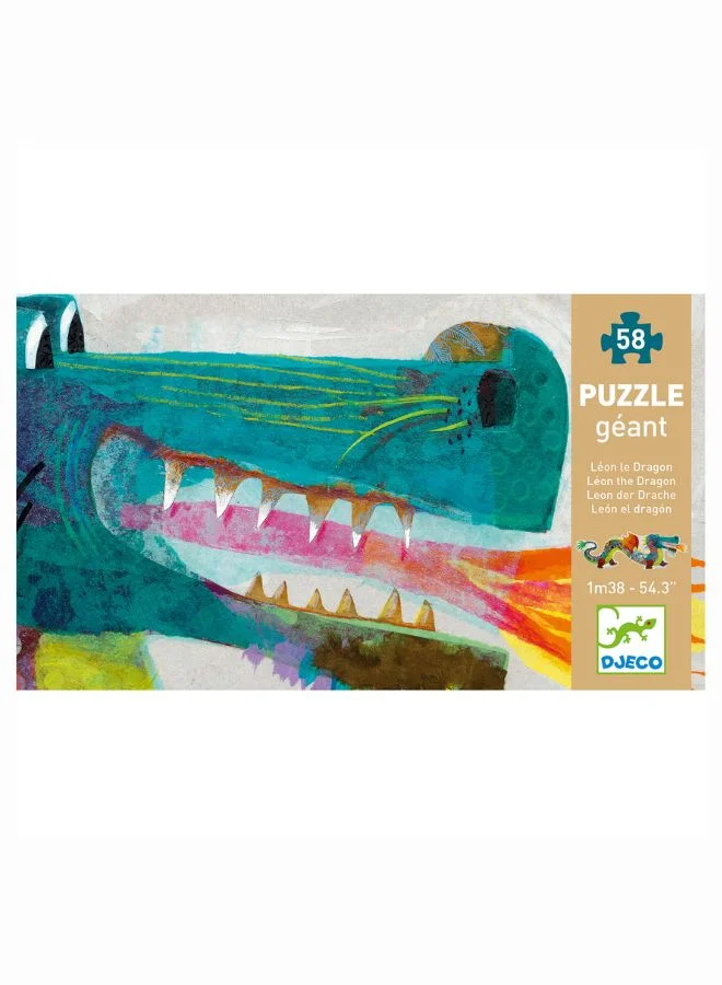 DJECO Leon The Dragon Puzzle - 58Pcs