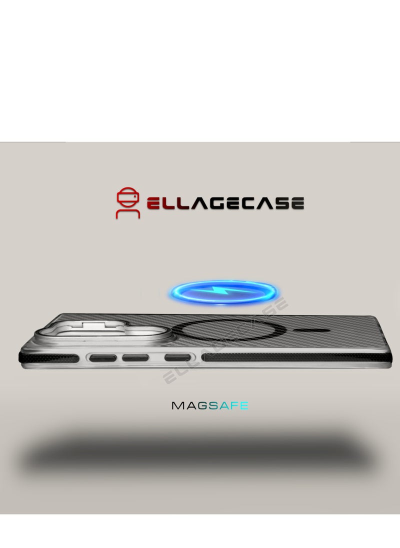 Case with stand for Samsung Galaxy S22 Plus, Solid Camera Protection, Shockproof, Compatible with Magsafe and Wireless Charging