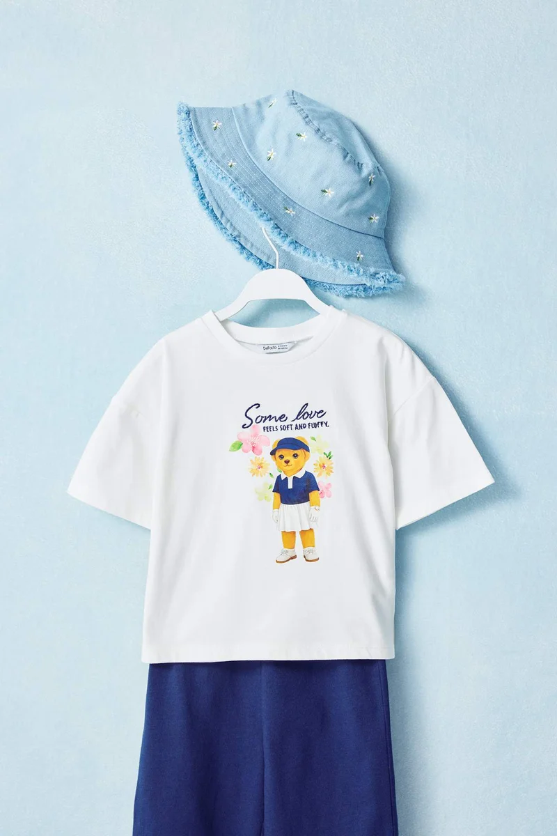 ديفاكتو Baby Girl Regular Fit Short Sleeve T-Shirt