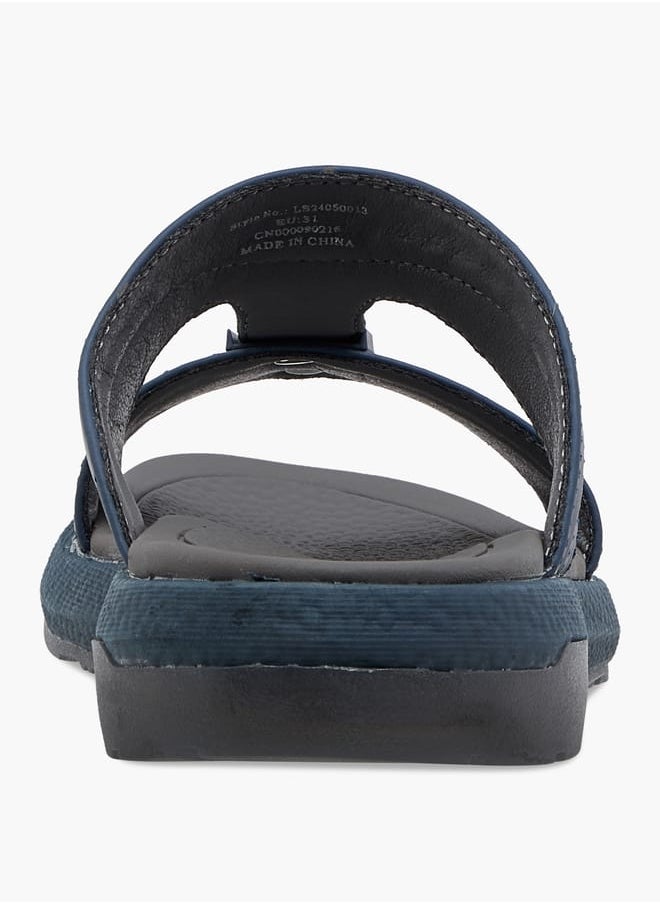Le Confort Boys Solid Arabic Sandals with Logo Accent  - Image 4