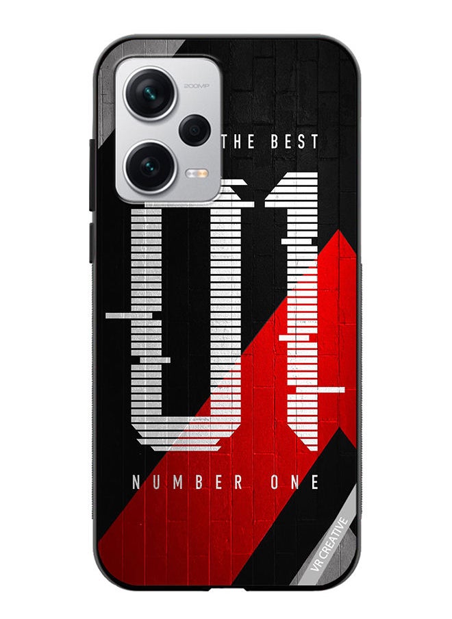 VR CREATIVE - Protective Case Cover For Xiaomi Redmi Note 12 Pro Plus Number One Design Multicolour - Image 1