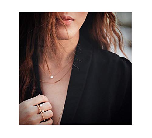 Baydurcan Hundred River Pearl Necklace Pendant Chain Necklace with Message Card Gift Card (Pearl s) - Image 2