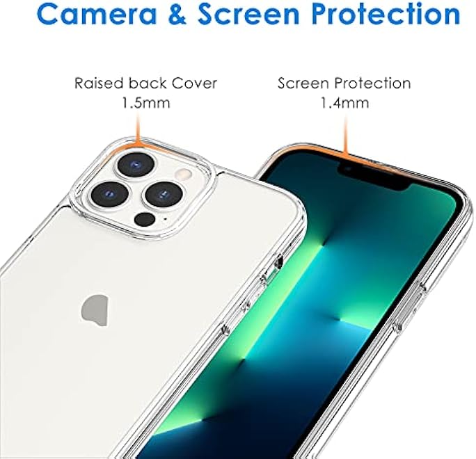 JETech Case for iPhone 13 Pro Max 67Inch NonYellowing Shockproof Phone Bumper Cover AntiScratch Clear Back Clear - Image 4