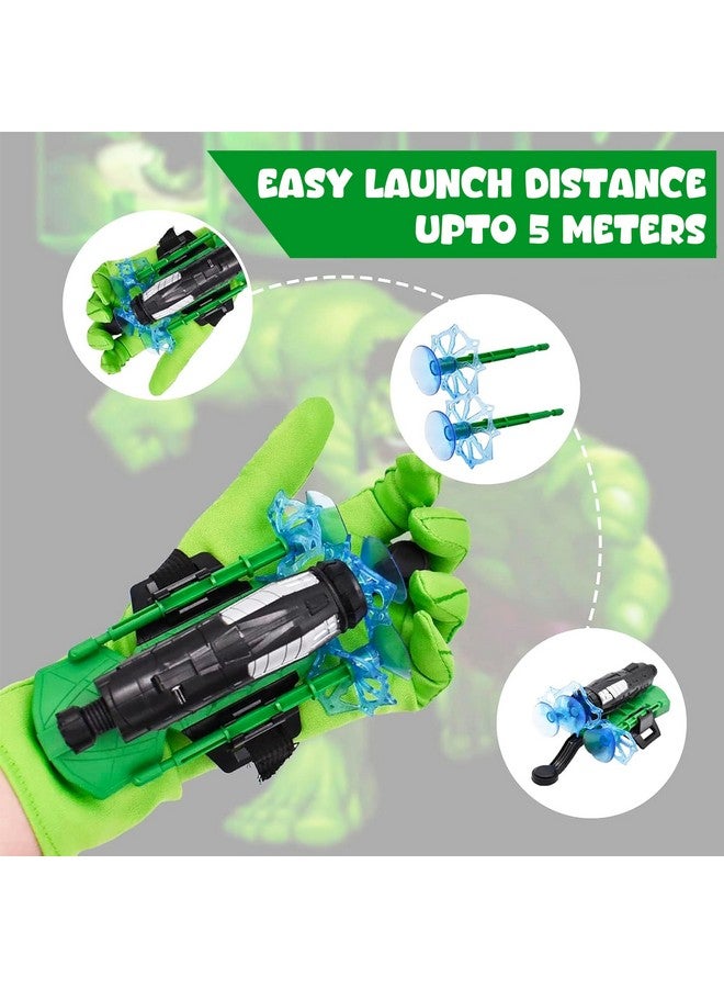 VGRASSP Dart Shooter Glove Toy Set for Kids - Pretend Play Superhero Style Launcher with 3 Suction Darts - Hero Equipment Toy with 1 Glove and Wrist Strap - Color As Per Stock - Image 4