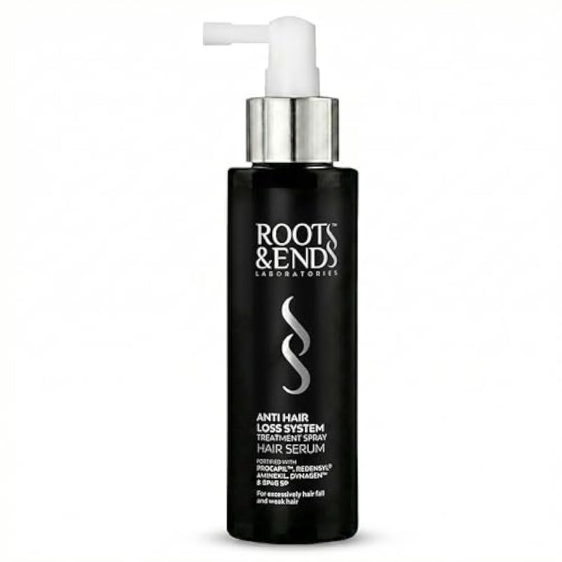 Roots & Ends Anti-Hair Loss Spray - Hair Spray Growth with Aminexil, Redensyl & Biotin to Improve Hair Density, 120 ML - Image 1