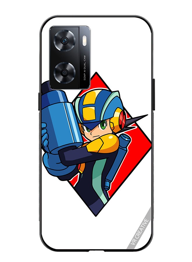 VR CREATIVE Protective Case Cover For Oppo A57/A77s Mini Fireman Exe Design Multicolour - Image 1