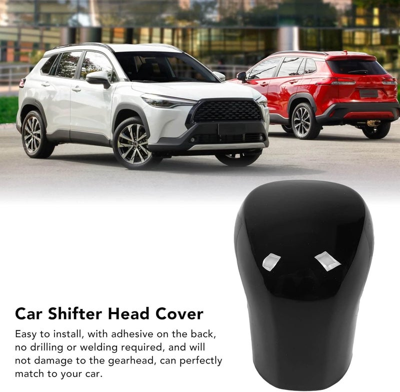 Acouto Glosy Black Shifter Lever Knob Cover, Gear Shifting Lever Knob Sticker, Shifter Head Decal Sticker for Cross 2020 to 2022 with Fits - Image 5