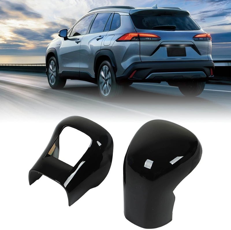 Acouto Glosy Black Shifter Lever Knob Cover, Gear Shifting Lever Knob Sticker, Shifter Head Decal Sticker for Cross 2020 to 2022 with Fits - Image 3