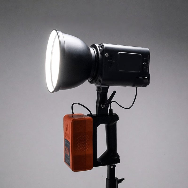 YONGNUO V-Lock Mount Battery Handle Power Supply Base Compatible with YONGNUO YNLUX200 LED Video Light - Image 4