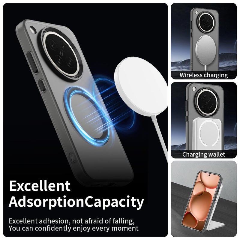 إيروريكس جراب هاتف OPPO Find X8s Candy Magsafe PC Hybrid TPU (أسود) - Image 3