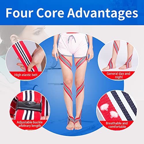 GHORTHOUD O/X Legs Correction Belt Legs Posture Corrector Band Unisex O/X Legs Type Legs Bandage Lightweight Pediatric Straighten Belt for Men Women and Children for Day and Night (Medium) - Image 5