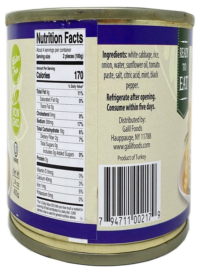 Galil Stuffed Cabbage – 14 Ounce – Ready to Eat Stuffed Cabbage, Non-GMO, Gluten-Free, Vegan, Kosher Parve – Stuffed Cabbage with Rice - Image 3