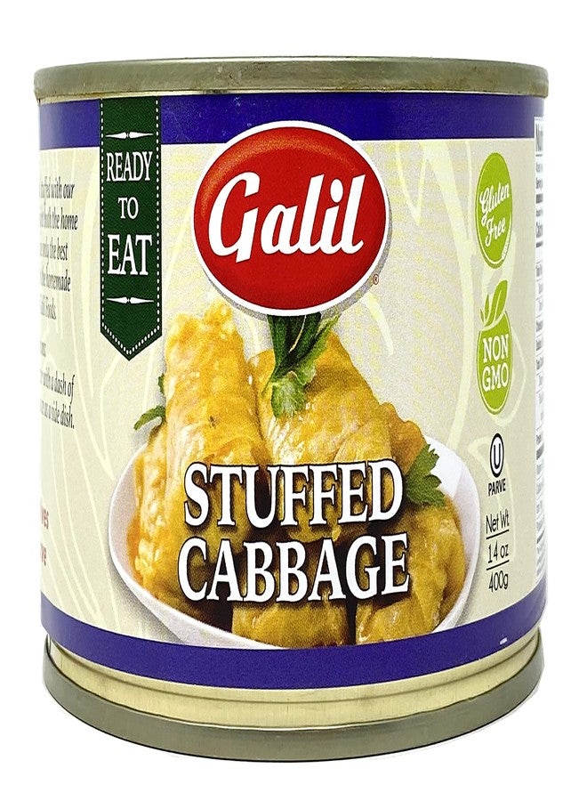 Galil Stuffed Cabbage – 14 Ounce – Ready to Eat Stuffed Cabbage, Non-GMO, Gluten-Free, Vegan, Kosher Parve – Stuffed Cabbage with Rice - Image 1