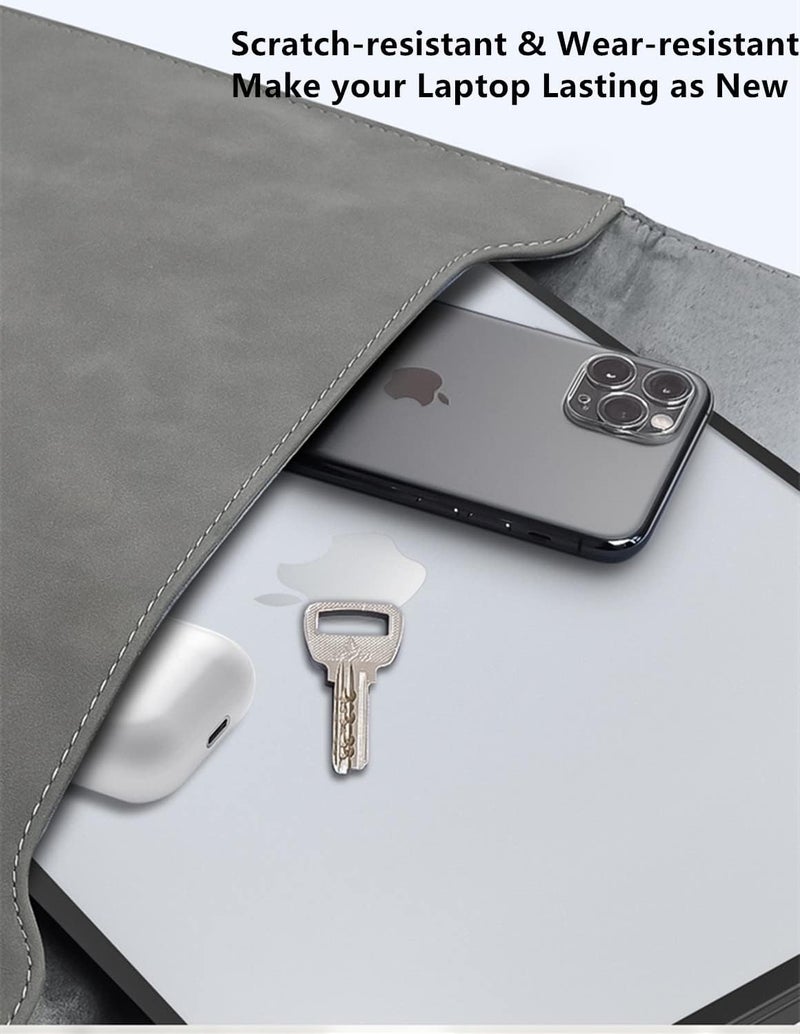 سيفن لاين متوافق مع حافظة MacBook Pro 14 بوصة 2024 2023 2022 2021 موديل M4 M3 M2 M1 A2918 A2992 A3112 A3401 A2779 A2442 TPU+PC مقاومة لبصمات الأصابع صلبة وغطاء لوحة مفاتيح، شفاف ورمادي - Image 5