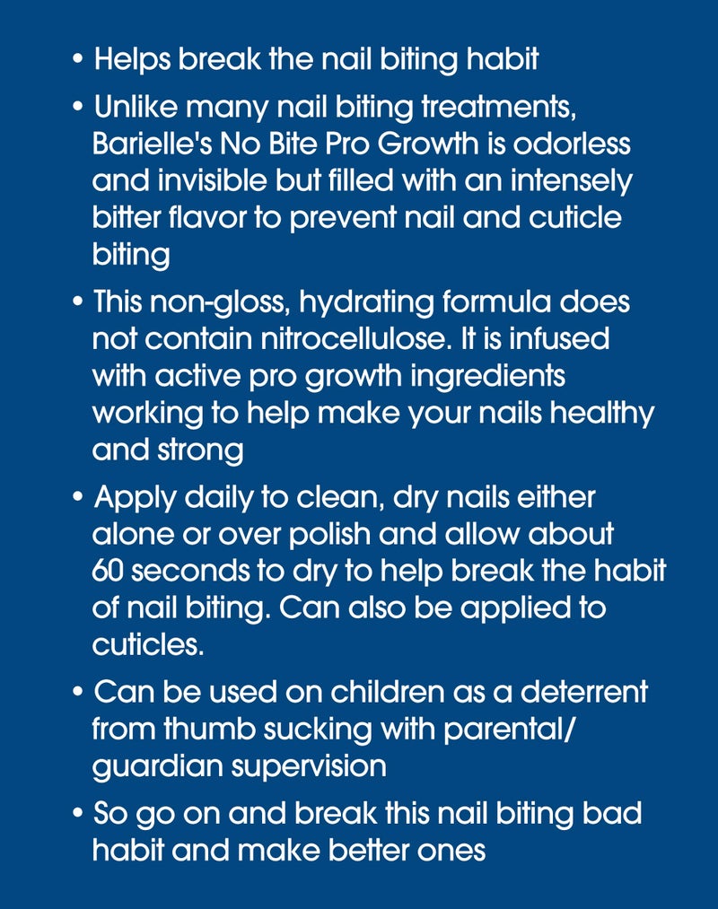 Barielle No Bite Pro Growth, 0.5 Ounce - Nail Biting Prevention Treatment for Adults & Children, Stops Nail Biting - MADE IN USA - Image 3