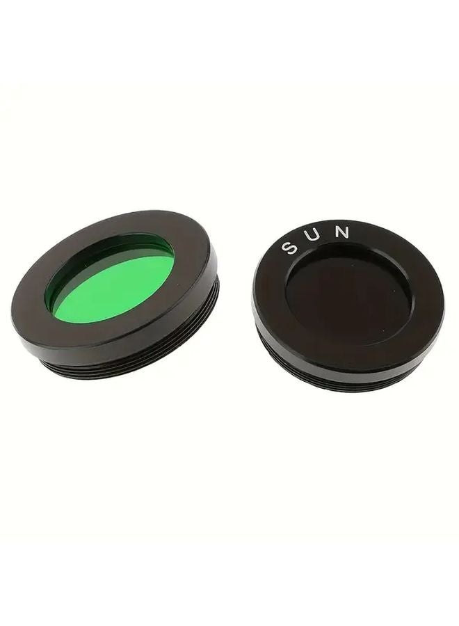 Moon Sun Filter 1.25 Inch Optical Glass Telescope Lens Set For Astronomy Observation - Image 2