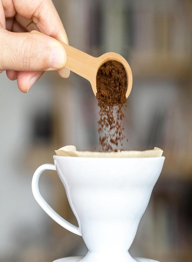 MVM Enterprise 6 PCSWooden Spoon, Mini Wooden Spoons Handmade Wooden Spoons Serving Spoons Kids Small Teaspoon for Spice Salt Coffee Tea Jam (Round) - Image 4