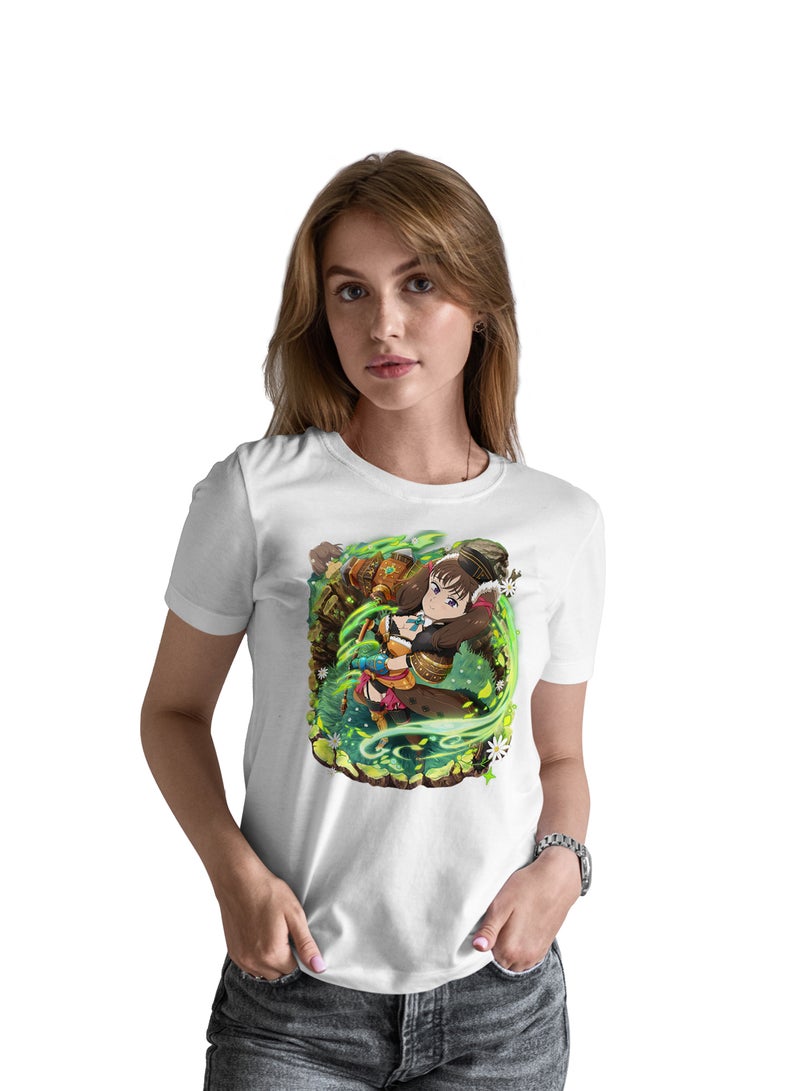 Fashion World Cotton T-shirt Printed with High-quality Anime ‎The Seven Deadly Sins Pan - Image 1