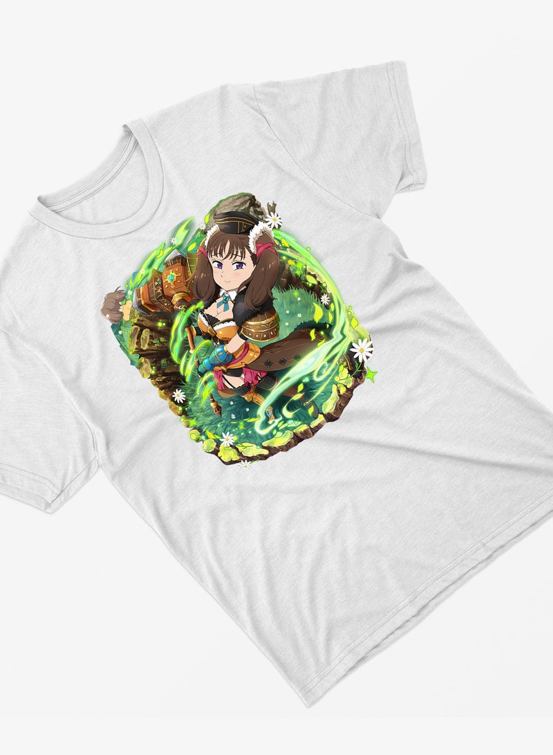 Fashion World Cotton T-shirt Printed with High-quality Anime ‎The Seven Deadly Sins Pan - Image 2