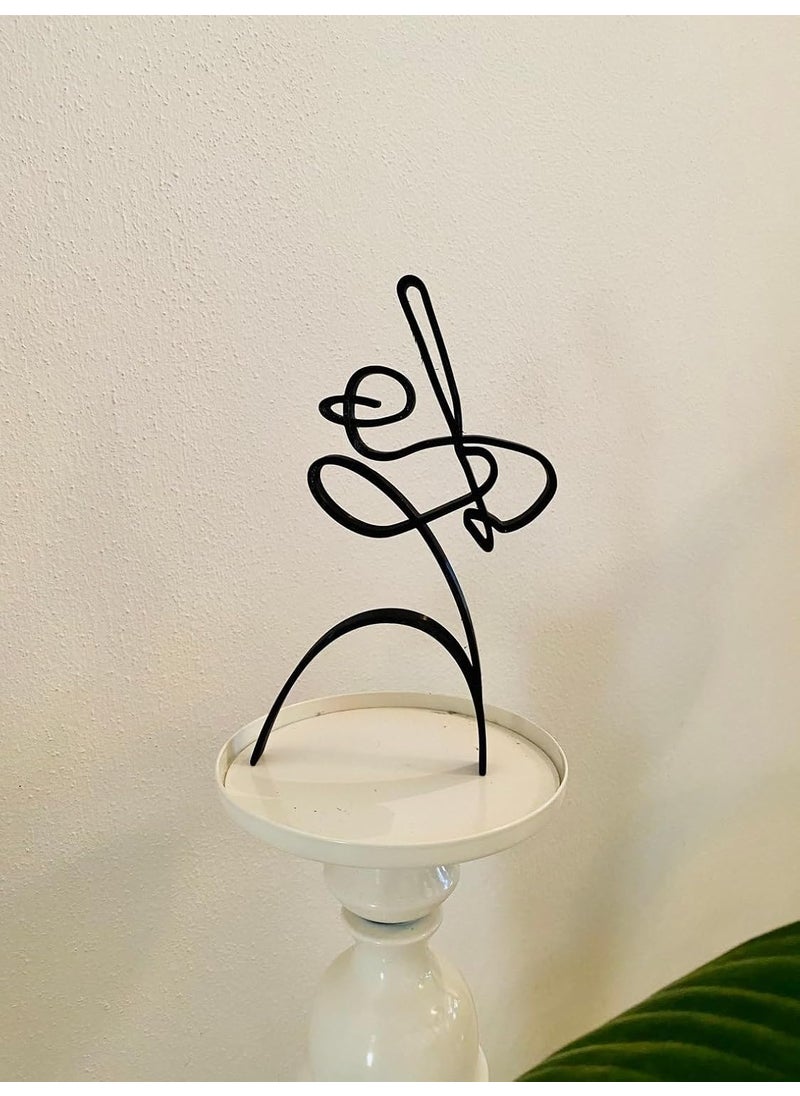 EROTNGO EROTNGO Minimalist Baseball Tabletop Figure Sport Sculpture for Home Office Decor Ideal Gift or Housewarming Present  - Image 4