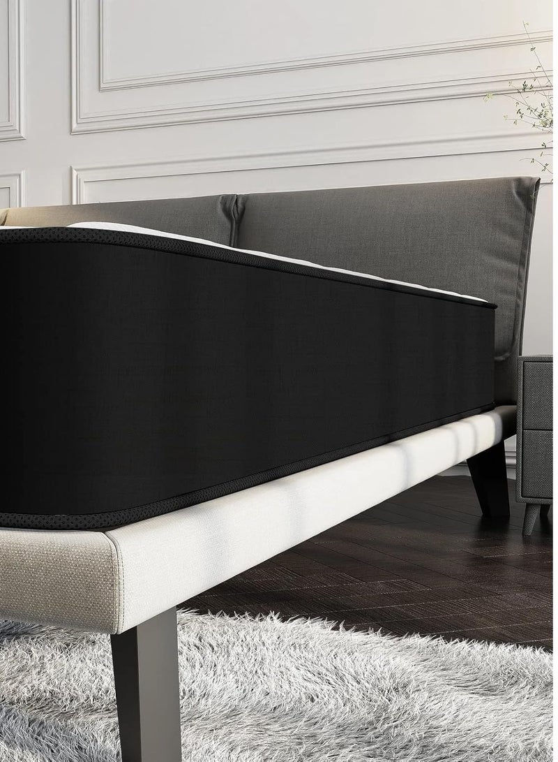 Harmony Home Bonnel Spring Double/Full Size Mattress - 140 cm Width, 190 cm Length, 24 cm Depth, White for Comfort, Support, and Durability. Ideal for Double or Full Size Beds with Balanced Firmness and Softness. - Image 4