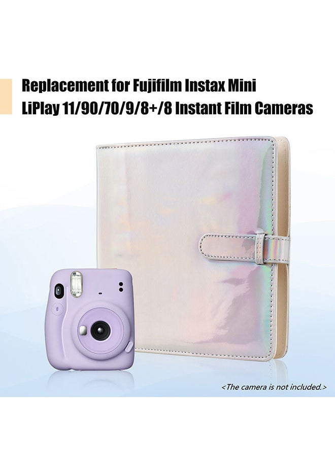 O Ozone ألبوم صور بولارويد 256 جيبًا لكاميرا Fujifilm Instax Mini 11 90 70 9 8+ 8 LiPlay الفورية، كاميرا Polaroid Snap SnapTouch PIC-300 Z2300 الفورية - فضي  - Image 4