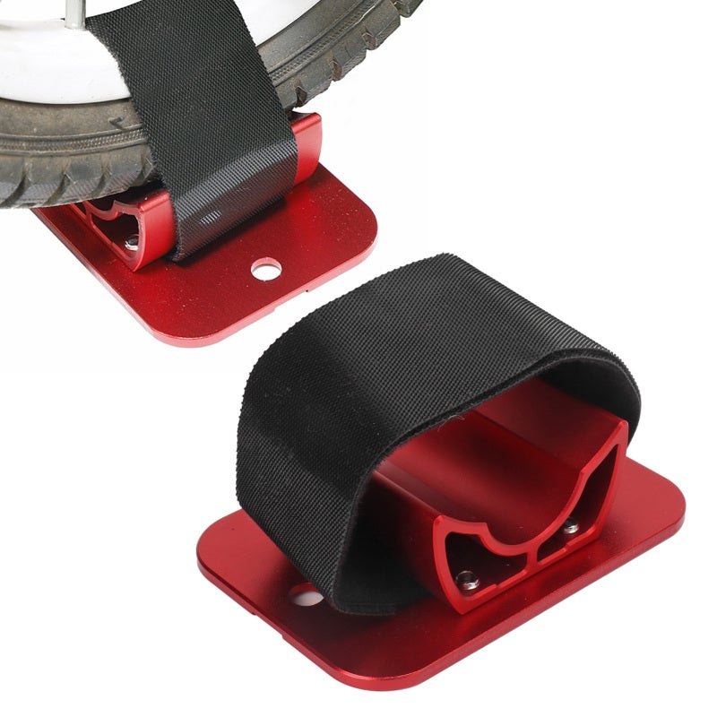 Car Roof Bike Bracket: Red Aluminum Alloy - Wear Resistant High Load Capacity Bike Transport Bracket for Car Coupe Hatchback SUV Truck Road Trip Camping Garage Storage - Image 5