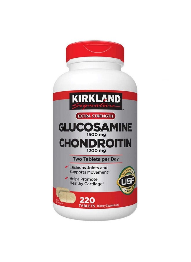 Kirkland Kirkland Signature Glucosamine & Chondroitin, 220 Tablets (2 Pack)  - Image 1