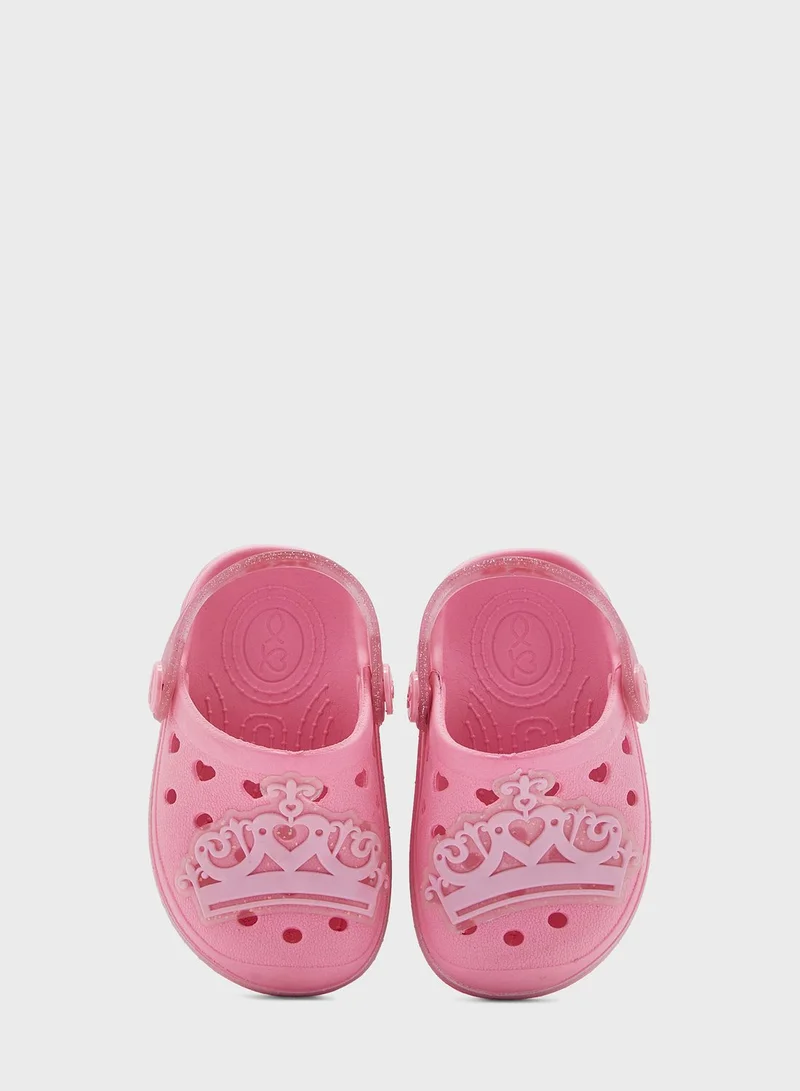 JUST KIDS BRANDS Infant Flavia Clog Sandals