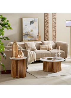 Home Box Dolce Marble Top End Table 50 x 55 x 50 cm  - Image 5