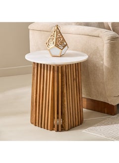 Dolce Marble Top End Table 50 x 55 x 50 cm