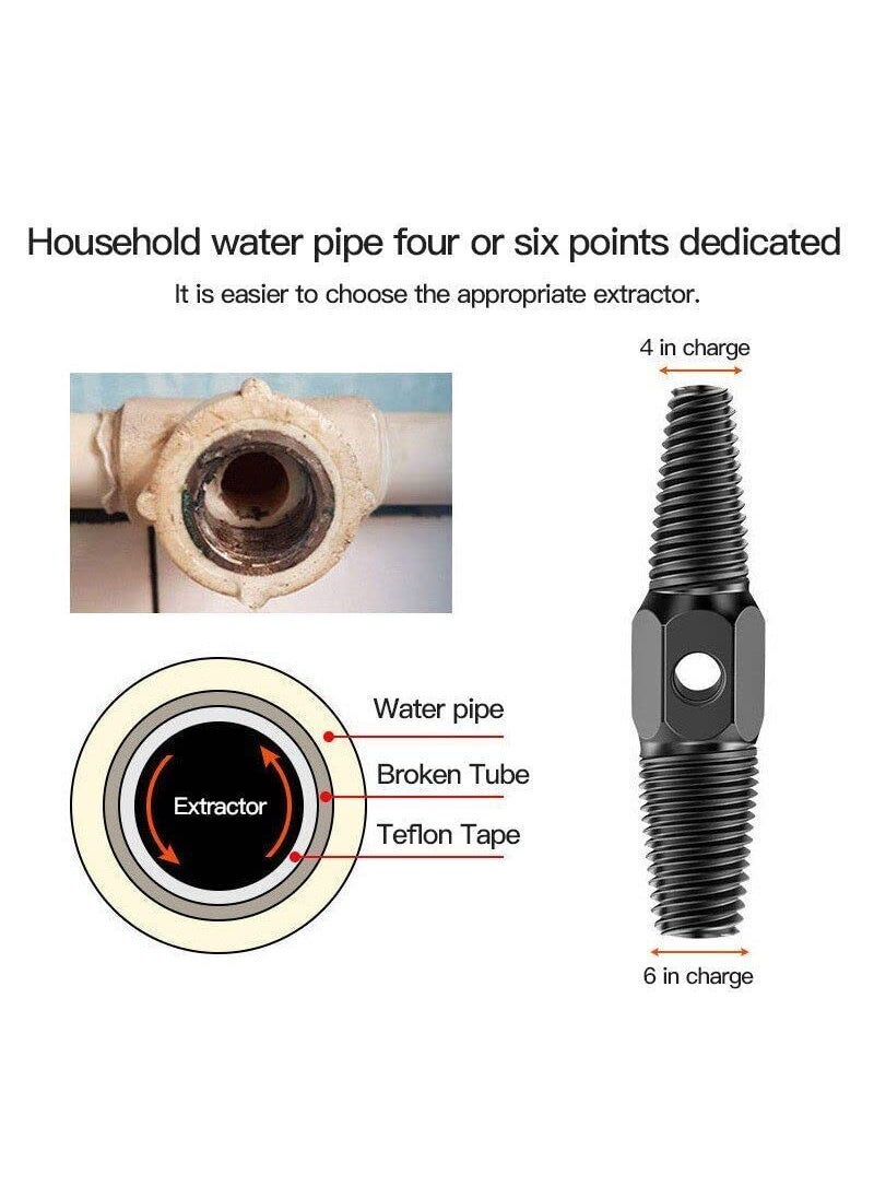 Generic Double Head Screw Extractor Set Tap Faucet Damaged Wire Water Pipe Remover Tools  - Image 3