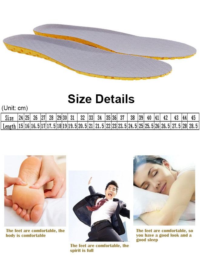 ZCM-HAPPY 2 Pairs Of Orthopedic Arch Support Insoles Multi-Functional Shock-Absorbing Sweat-Absorbing And Breathable Suitable For Adults And Children's Leisure Sports - Image 3