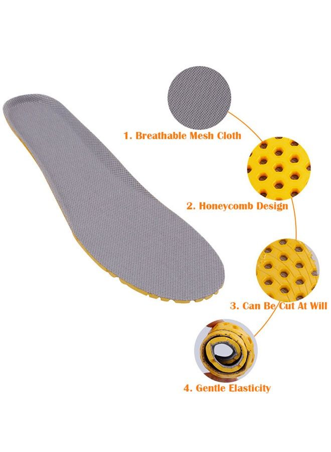 ZCM-HAPPY 2 Pairs Of Orthopedic Arch Support Insoles Multi-Functional Shock-Absorbing Sweat-Absorbing And Breathable Suitable For Adults And Children's Leisure Sports - Image 2