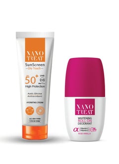 SunScreen 50+ Gel Cream + Whitening Deodrant 5X1 1+1