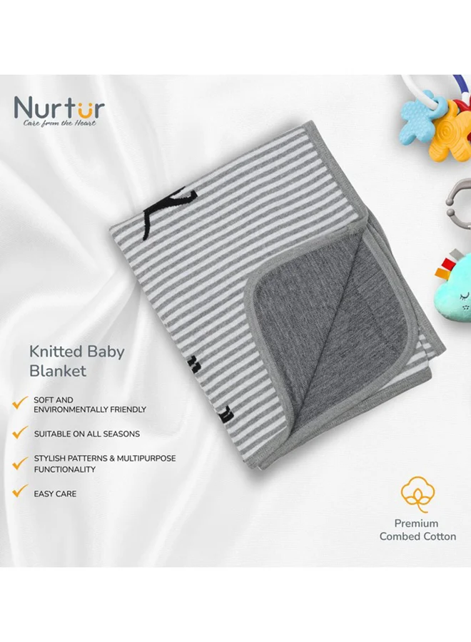 Nurtur Soft Baby Blankets For Boys And Girls 100% Combed Cotton Lightweight Fleece