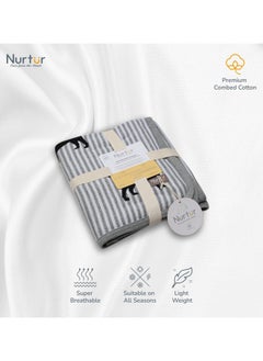 Nurtur Soft Baby Blankets For Boys And Girls 100% Combed Cotton Lightweight Fleece  - Image 1