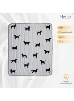 Nurtur Soft Baby Blankets For Boys And Girls 100% Combed Cotton Lightweight Fleece  - Image 2