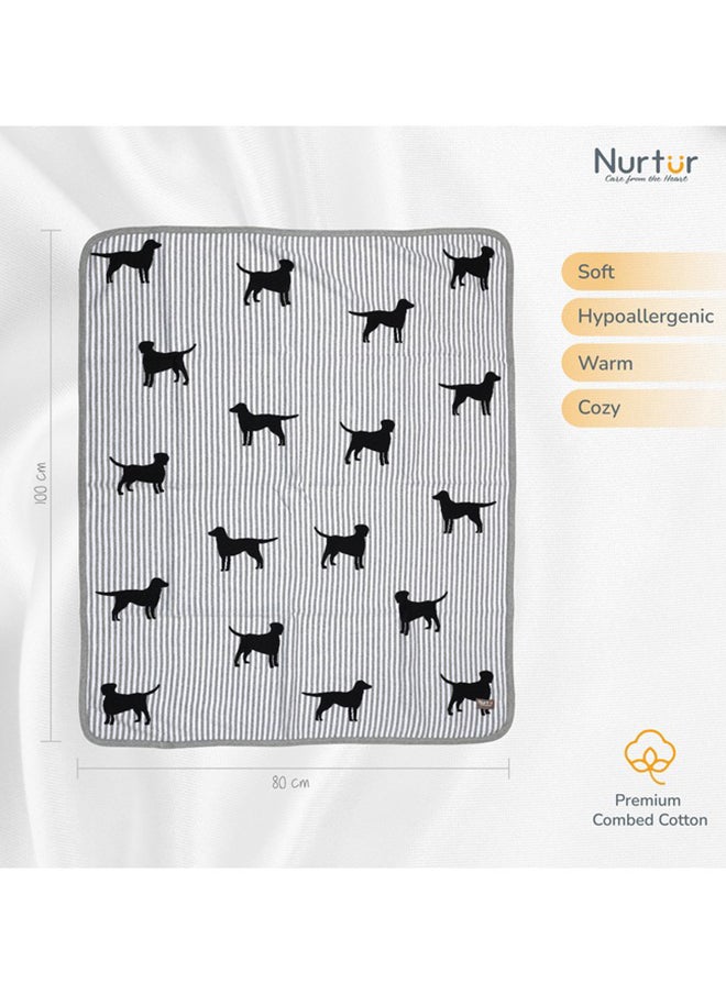 Nurtur - Soft Baby Blankets For Boys And Girls 100% Combed Cotton Lightweight Fleece - Image 1